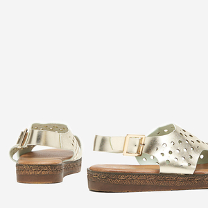 Zelta Lionetta sieviešu ažūra sandales - Apavi
