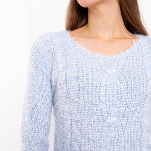 Zils sieviešu džemperis - Apģērbs