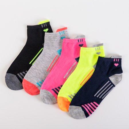 Разноцветные женские носки с полосками, набор из 5 пар